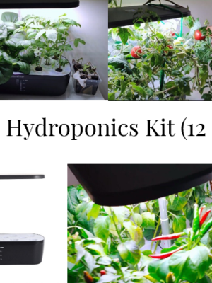 Smart Home Hydroponics Kit for Indoor Growing Aerogarden Black