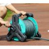 Garden Hose with Adjustable Sprinkler Sprayer Head 10m Reel