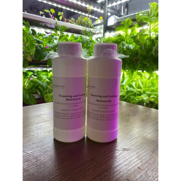 Hydroponics AB Nutrients and Fertilizers for Leafy Vegetables, Herbs, Flowers and Fruits
