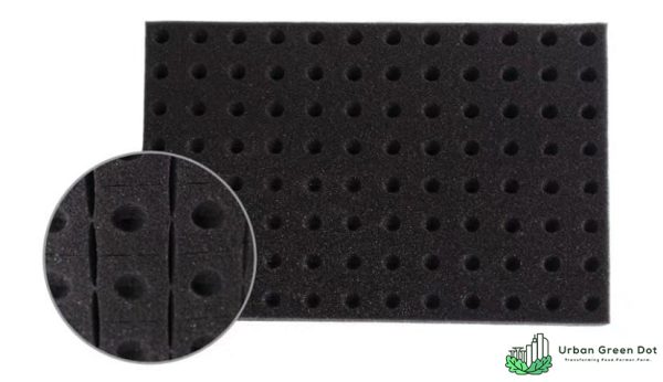 Black Foam Germination Cubes for Hydroponics Aeroponics Aquaponics (100 pcs)