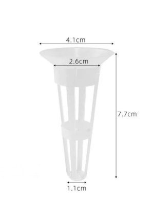 small white net cup dimension Transparent Net Cup for Tabletop and Hobby Hydroponics Kit (10 pcs)