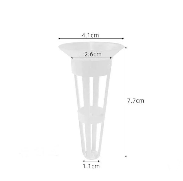 small white net cup dimension Transparent Net Cup for Tabletop and Hobby Hydroponics Kit (10 pcs)