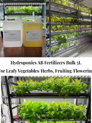 Hydroponics AB Nutrients and Fertilizers Big Bottle 5L